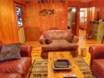 Toccoa river cabin rentals-living room